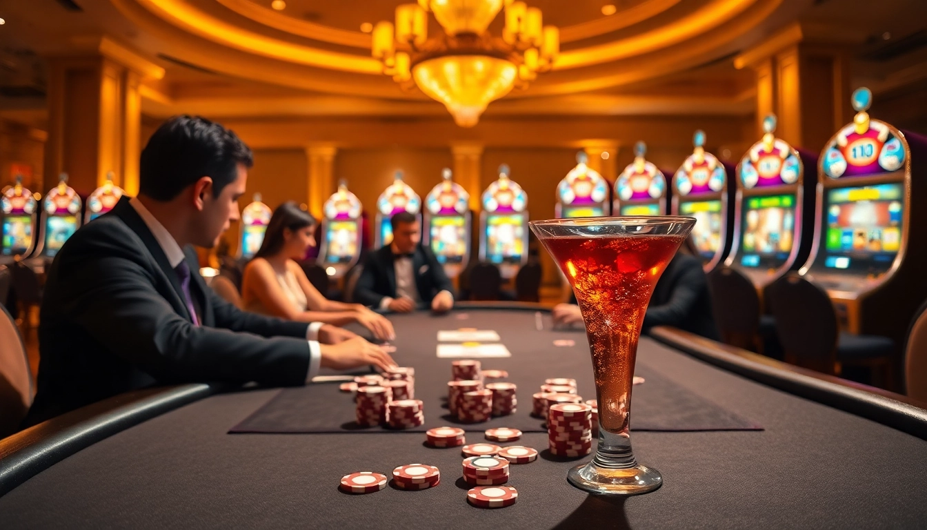 Players intensely playing poker at a luxurious casino table at 11uu, showcasing excitement and professionalism.
