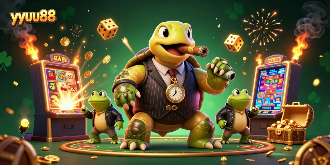 yyuu88's vibrant casino adventure showcases energetic characters and dynamic slots action