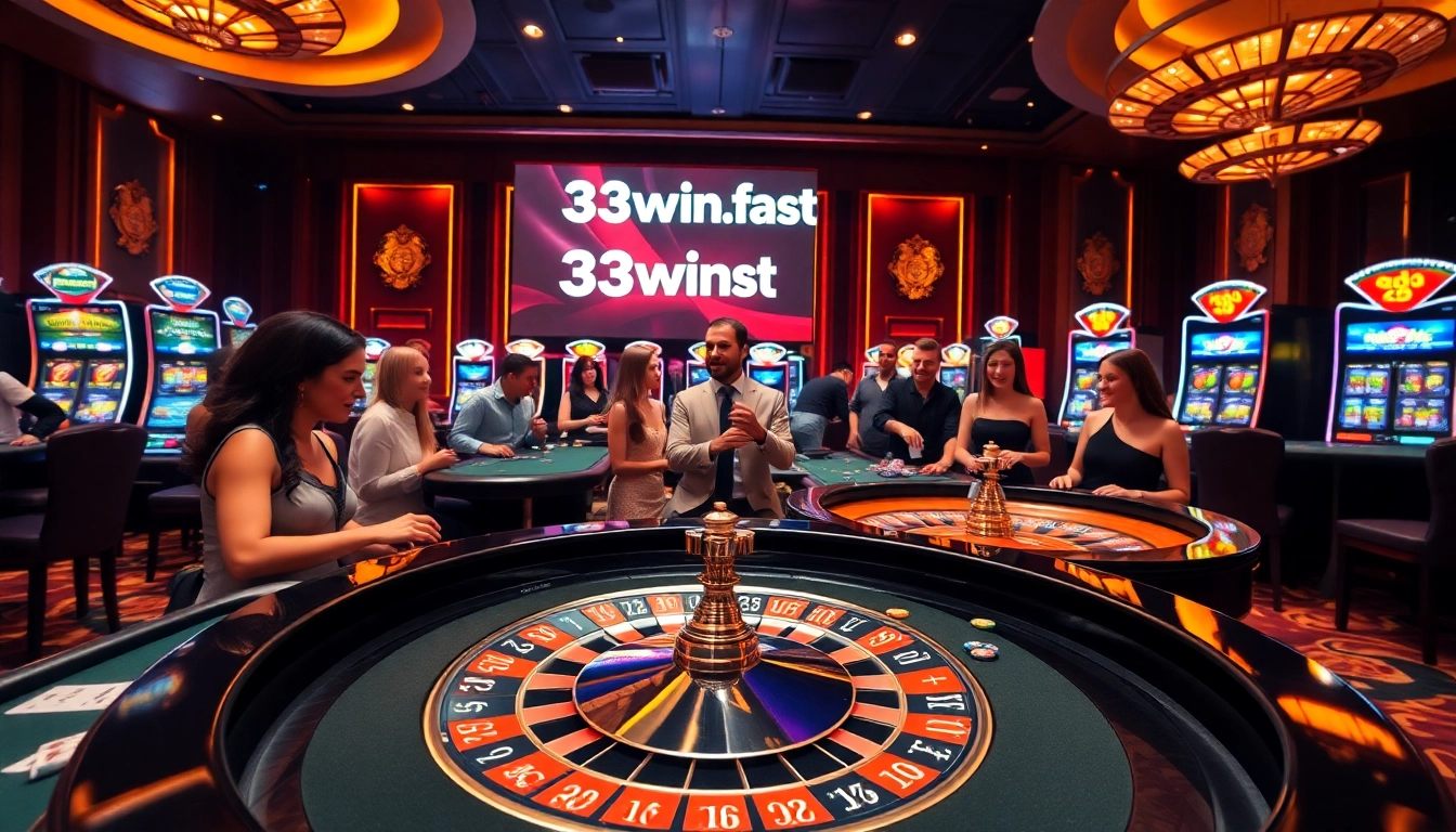 Experience the excitement of casino games at 33win.fast with thrilling roulette and card tables.