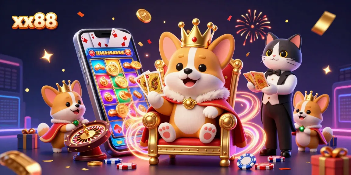Win exciting rewards at xx88 while enjoying a lavish celebration of 3D casino fun with animated elements.