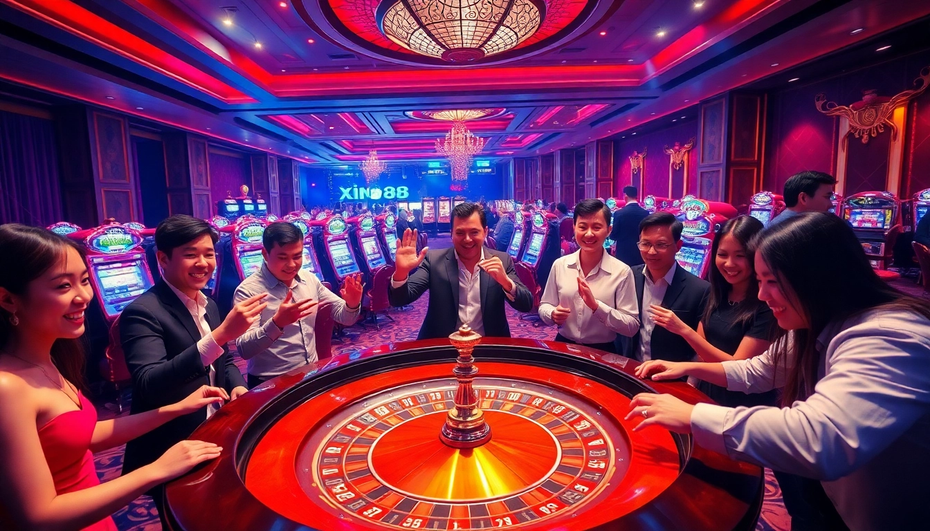 Experience the excitement of winning at Xin88 online casino with vibrant games and engaging players.