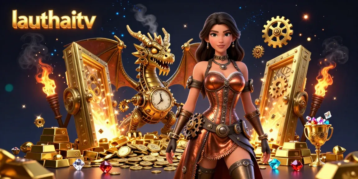 Experience live thrills at lauthaitv with an enchanting gold-filled gaming scene.