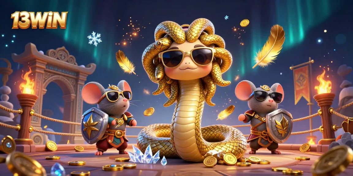Engage with thrilling gameplay at 13WIN in a vibrant, dynamic 3D casino scene.