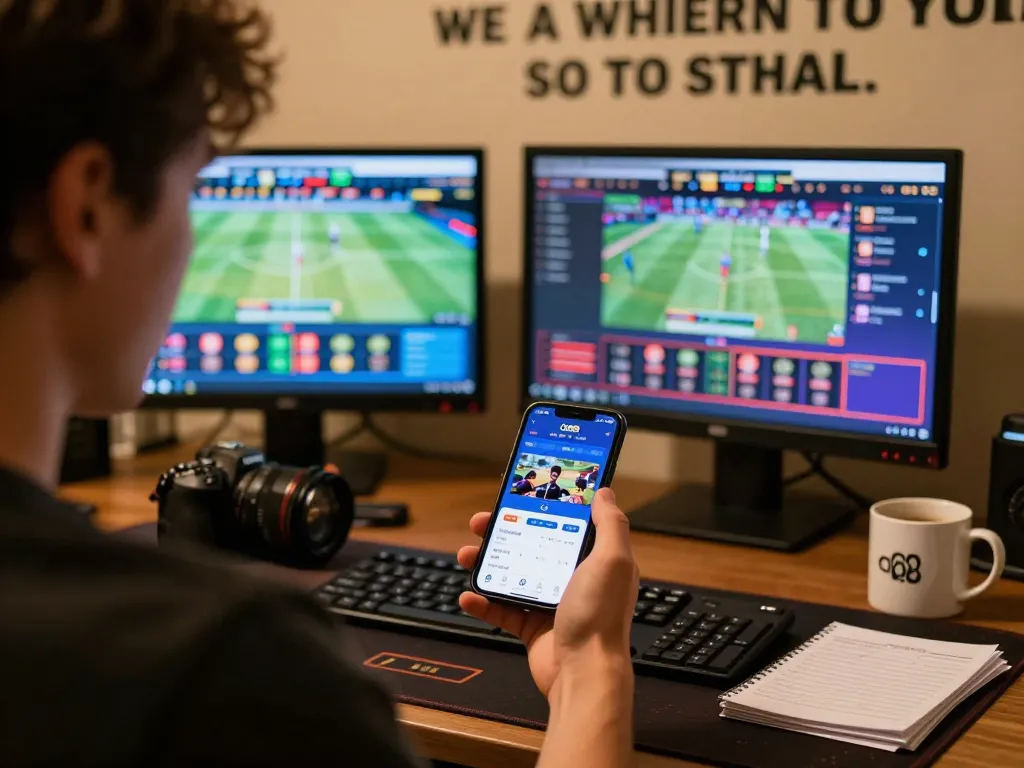 Engaging online gaming session with QQ88 app on smartphone, showcasing a dynamic betting environment