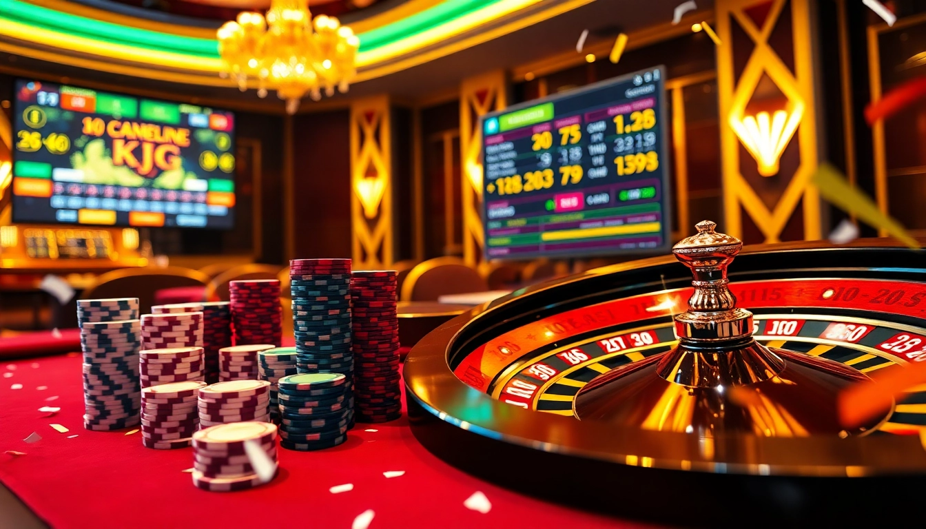 Experience excitement at KJC with vibrant casino tables and thrilling gaming action.
