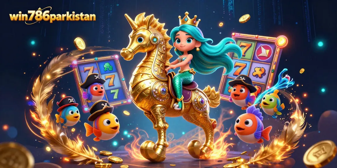 Experience thrilling wins at win786parkistan with vibrant 3D elements from slots and aquatic adventures.