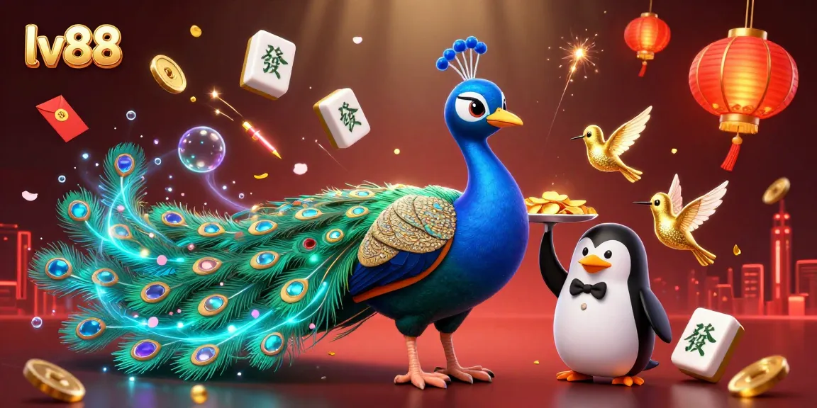 Experience vibrant gaming with lv88's colorful characters in a rich casino scene filled with excitement.