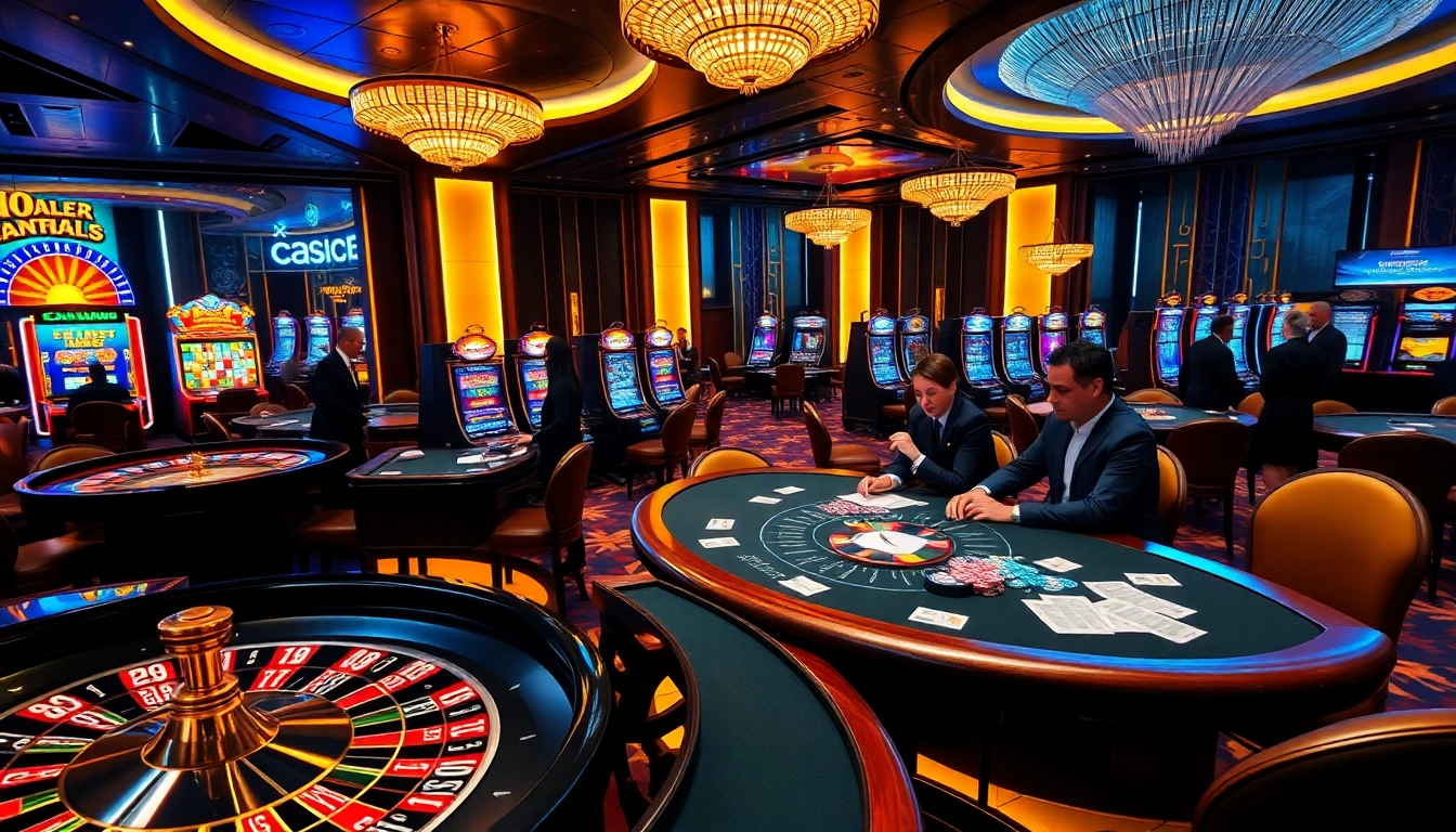 Experience thrilling action at 888b casino with roulette, poker tables, and vibrant slot machines.