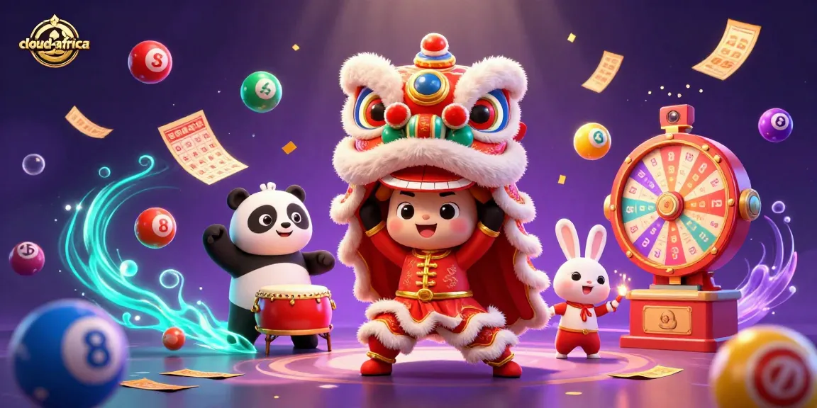 Experience the thrill of cloud-africa with a festive lion dance and dynamic lottery elements.