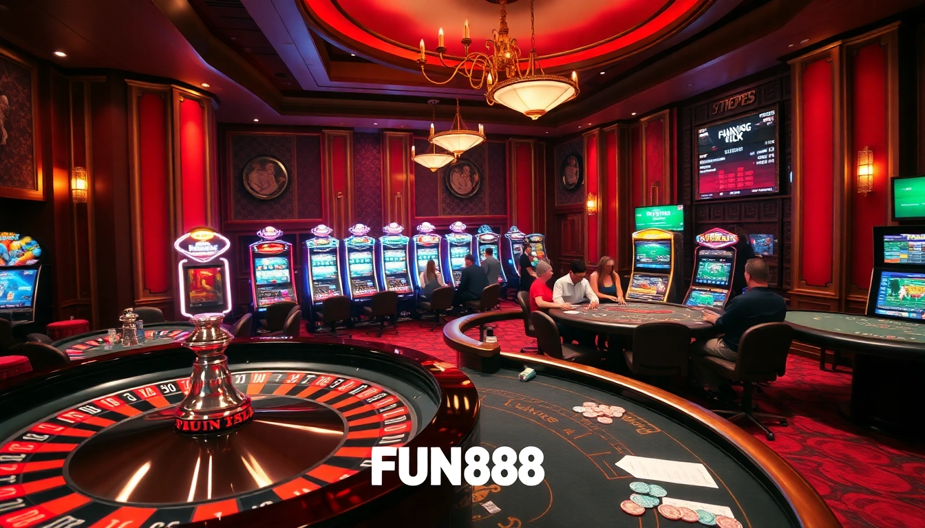 Experience the thrill of FUN88 with vibrant casino games and an engaging atmosphere.