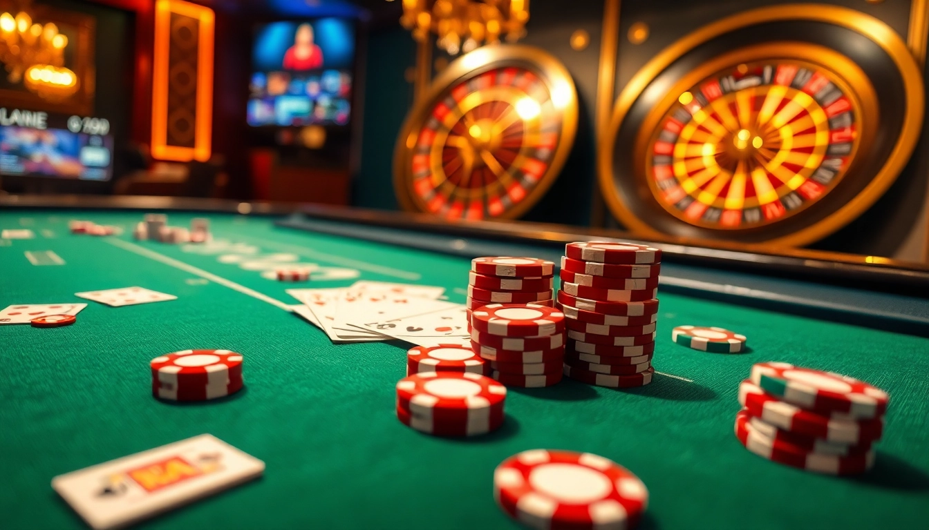 Experience excitement and luxury at https://1mm888.com/ with poker and roulette in a vibrant casino setting.