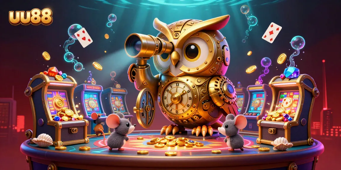 Experience high-stakes thrills at uu88 casino with captivating animated characters and vibrant game elements.