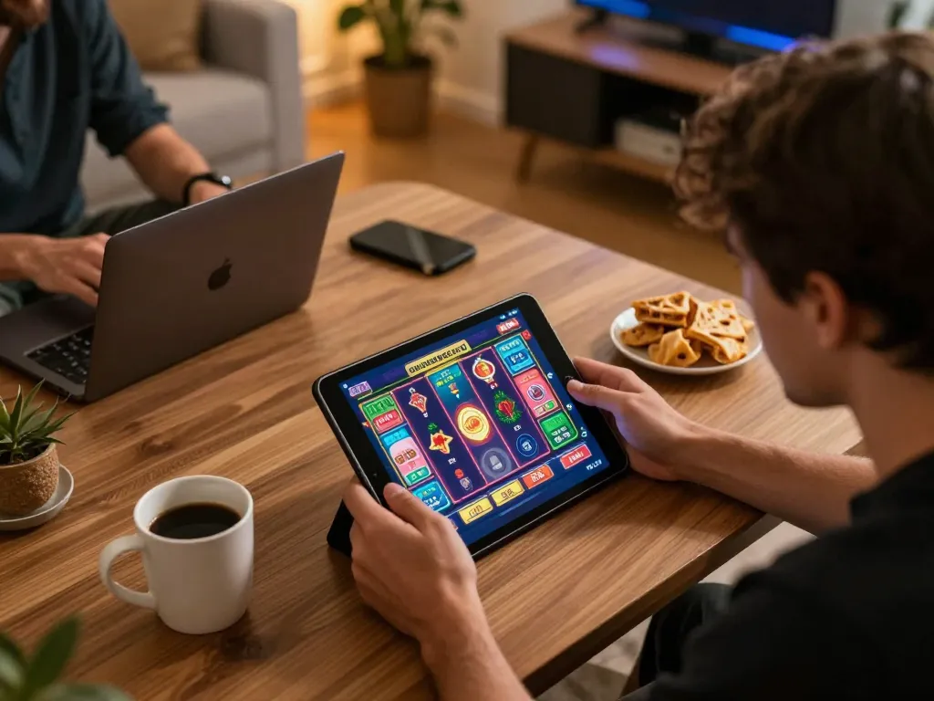 Experience exciting online gambling with luck8l through an engaging app setup showcasing vibrant game graphics.