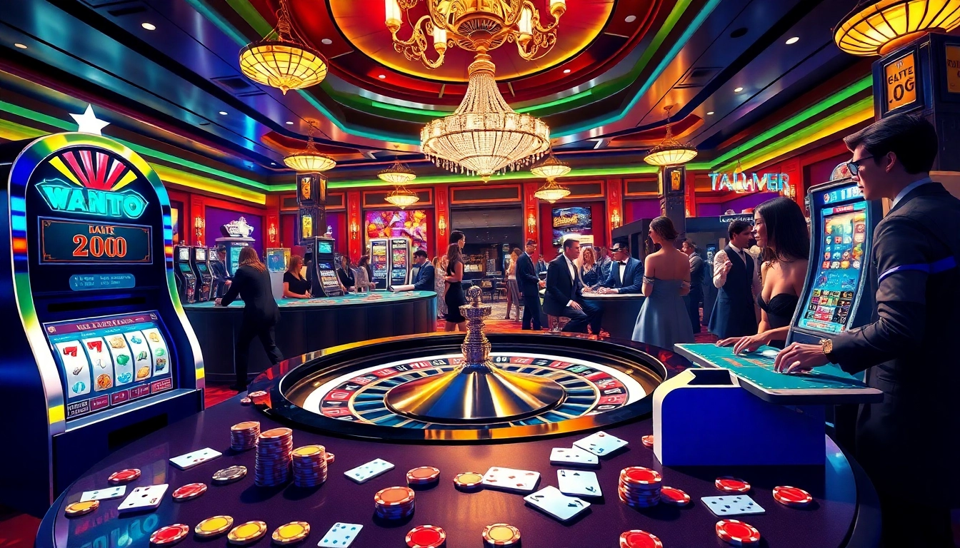 Engage in thrilling moments with nettruyen manhwa in an upscale casino scene featuring roulette and poker.