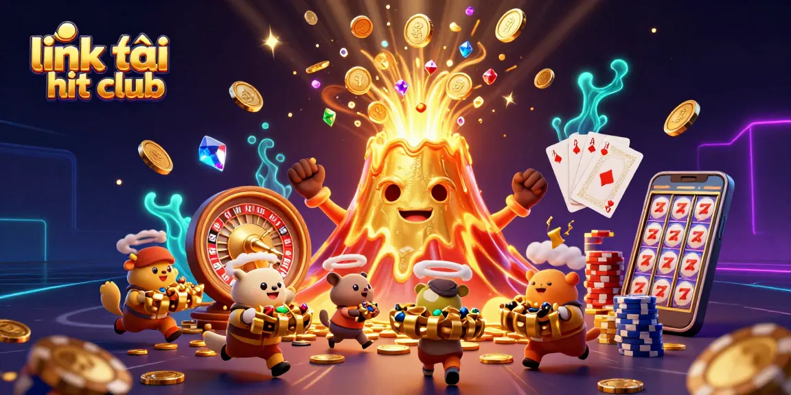 Discover treasures while enjoying games with link vào hit club, featuring vibrant casino elements.