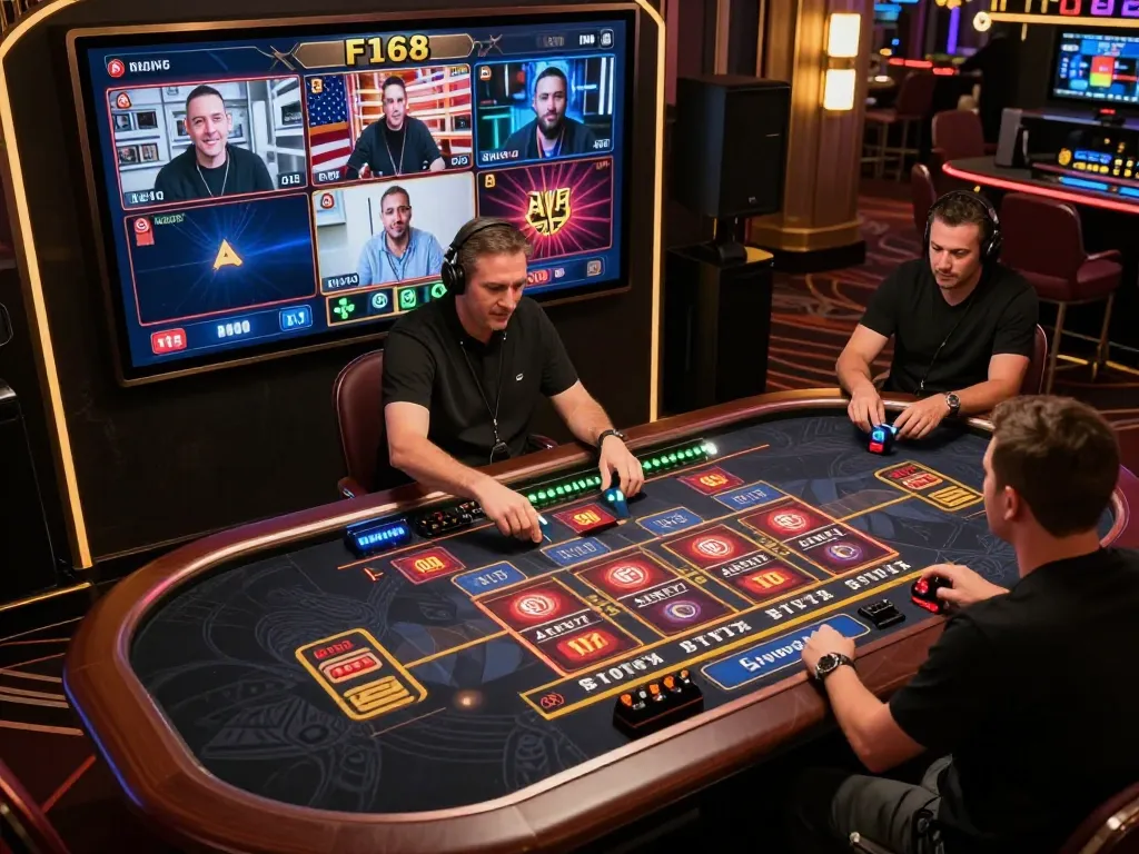 Play engaging live dealer games on F168 with interactive betting options and immersive atmosphere.