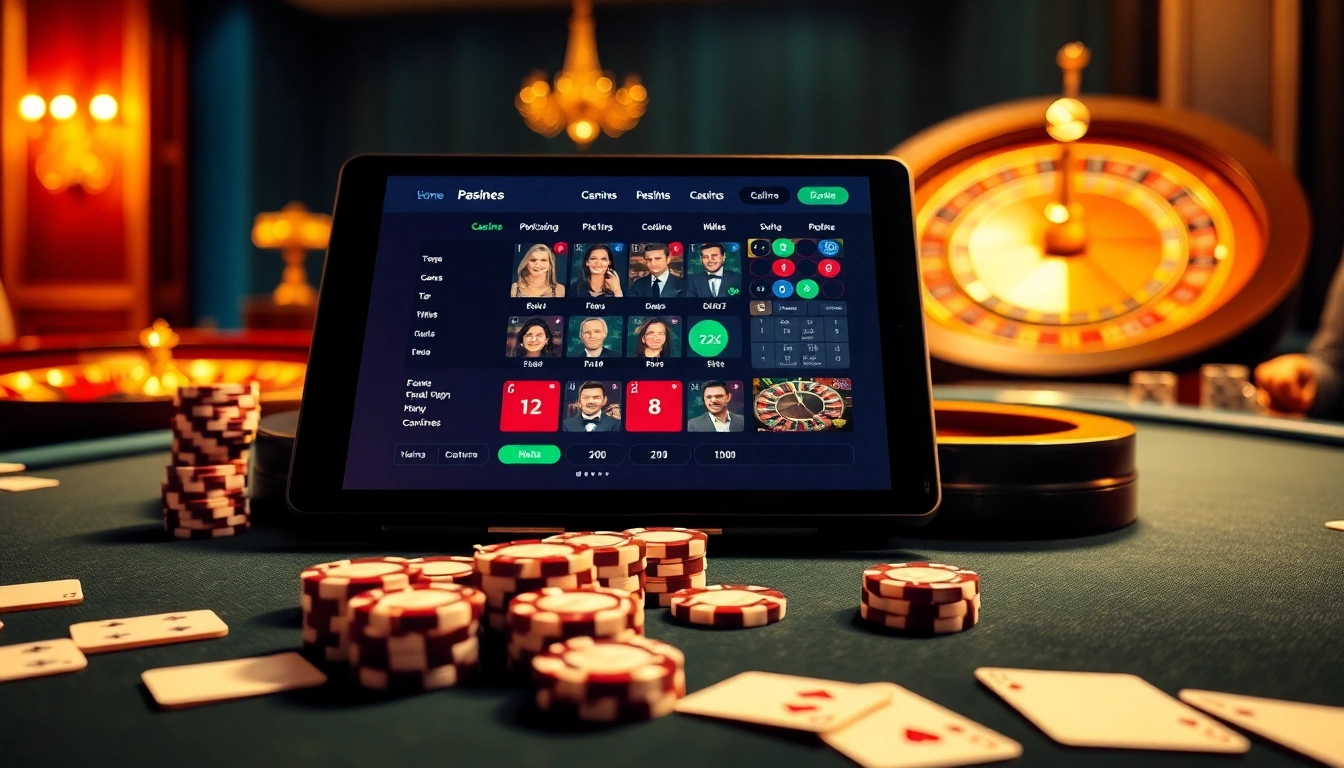 Engage in thrilling games at 789p with a vibrant casino setup featuring poker chips, cards, and a roulette wheel.