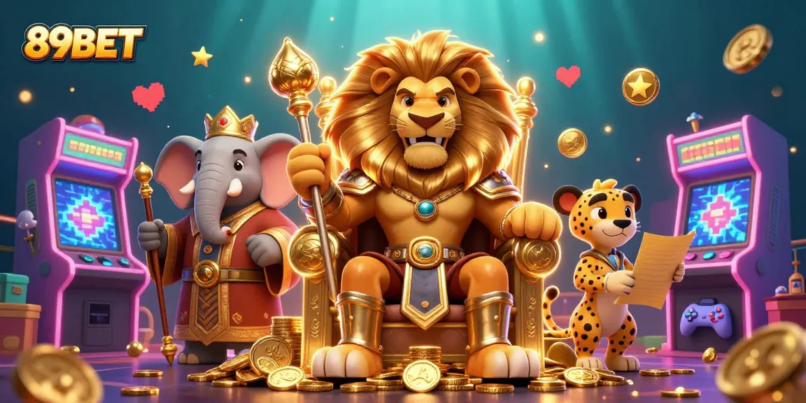 Experience exhilarating gameplay with 89BET in a vibrant casino-themed illustration.