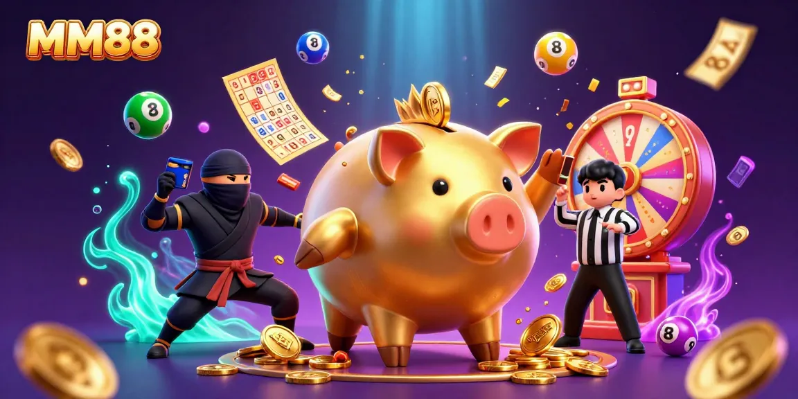 Experience MM88's thrilling casino atmosphere with dynamic characters and vibrant gaming elements.