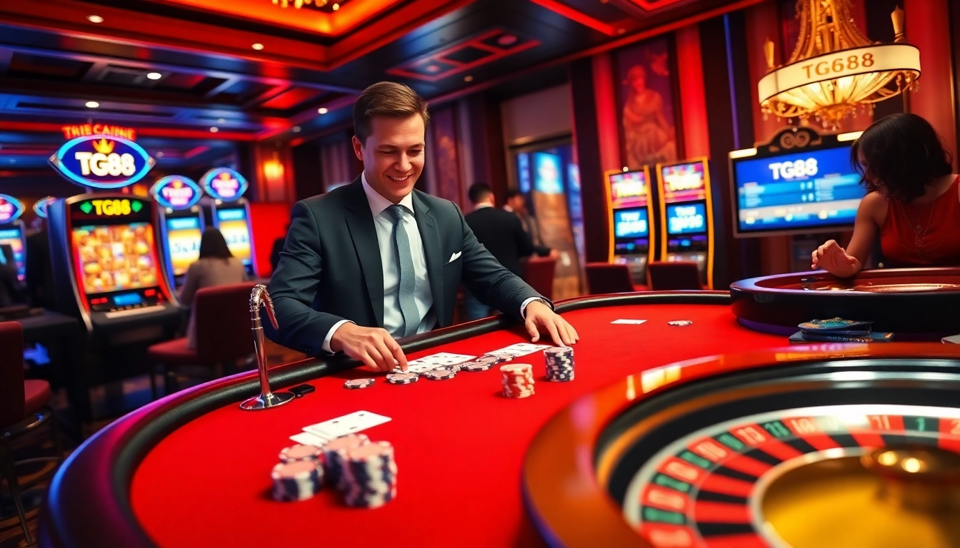 Experience the thrill of winning at TG88 casino with vibrant poker games and exciting slot machines.