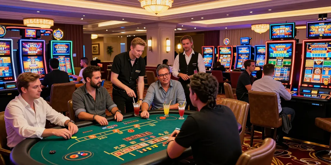 Exciting gaming environment at jumpspace.org.uk showing players enjoying credit card casinos with vibrant atmosphere and diverse gaming options.