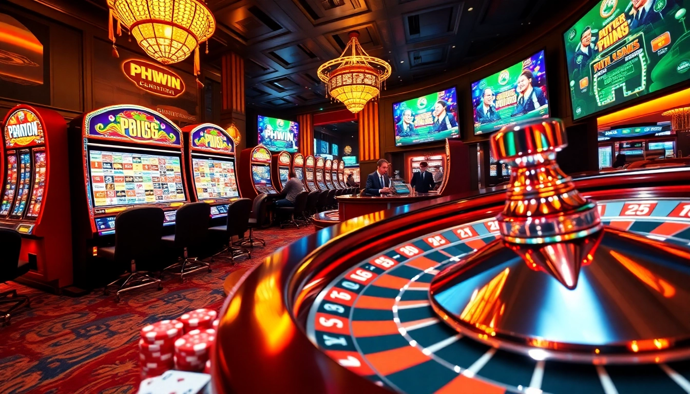 Experience excitement at PHWIN with vibrant casino games, engaging players and thrilling betting action.