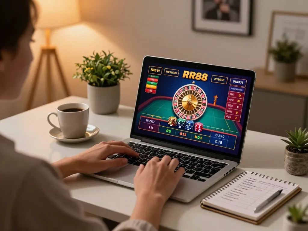 Enjoying a strategic game session on RR88 with vibrant online roulette interface.