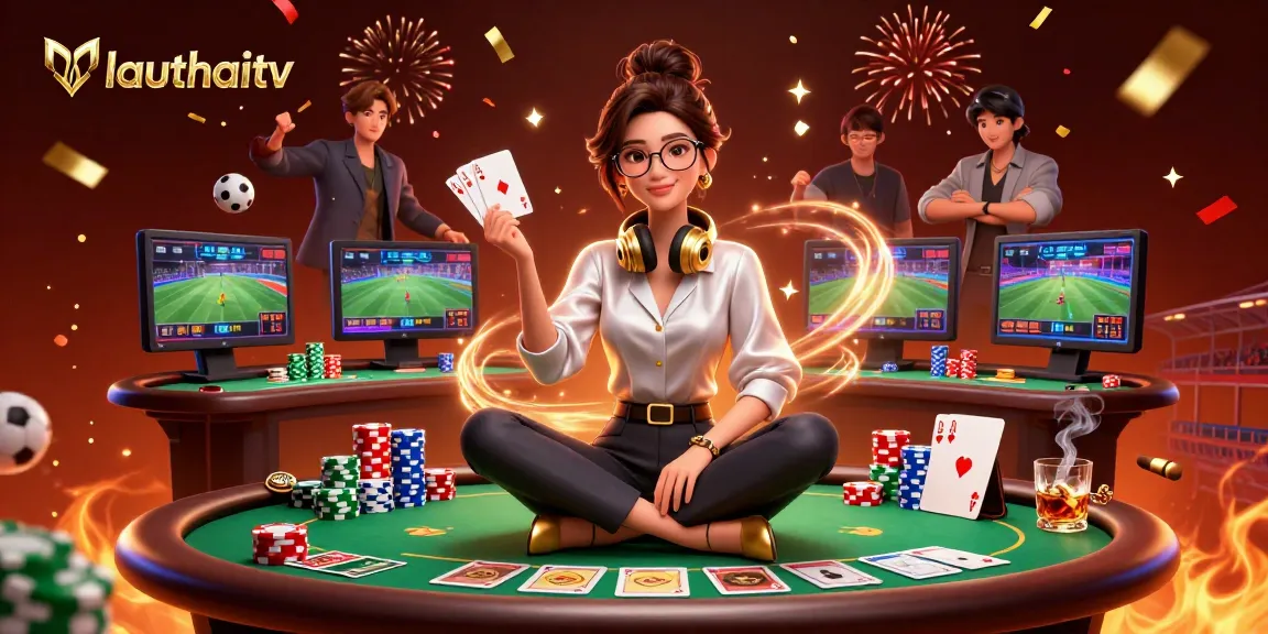 Join lauthaitv for an exciting sports betting experience with vibrant gaming elements.