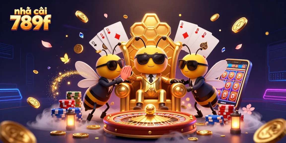 Experience excitement at nhà cái 789f with vibrant gaming characters and dynamic casino elements.