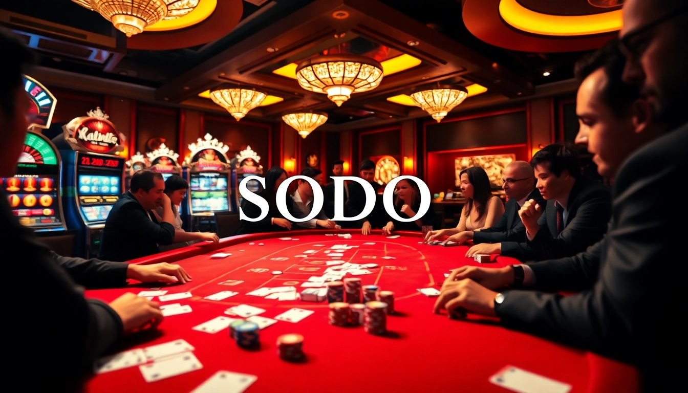 Experience the thrill of SODO Casino with dynamic poker action and vibrant gaming atmosphere.