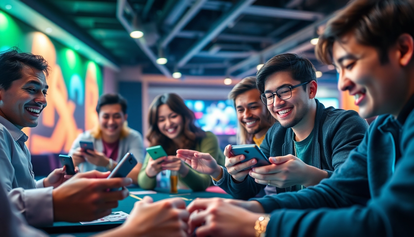 Engaging online gaming scene showcasing players enjoying games on topgamebaidoithuong.mx platform.