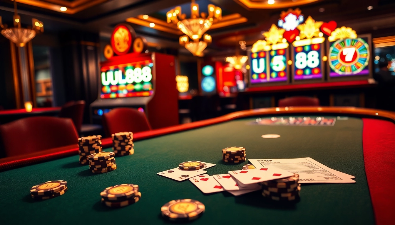 Experience thrilling gaming at uu88 with vibrant slots and elegant poker tables.