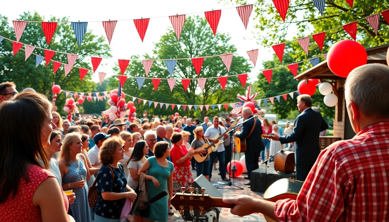 Join the celebration at johnnycashbirthday.com with festive scenes of fans honoring Johnny Cash's legacy.