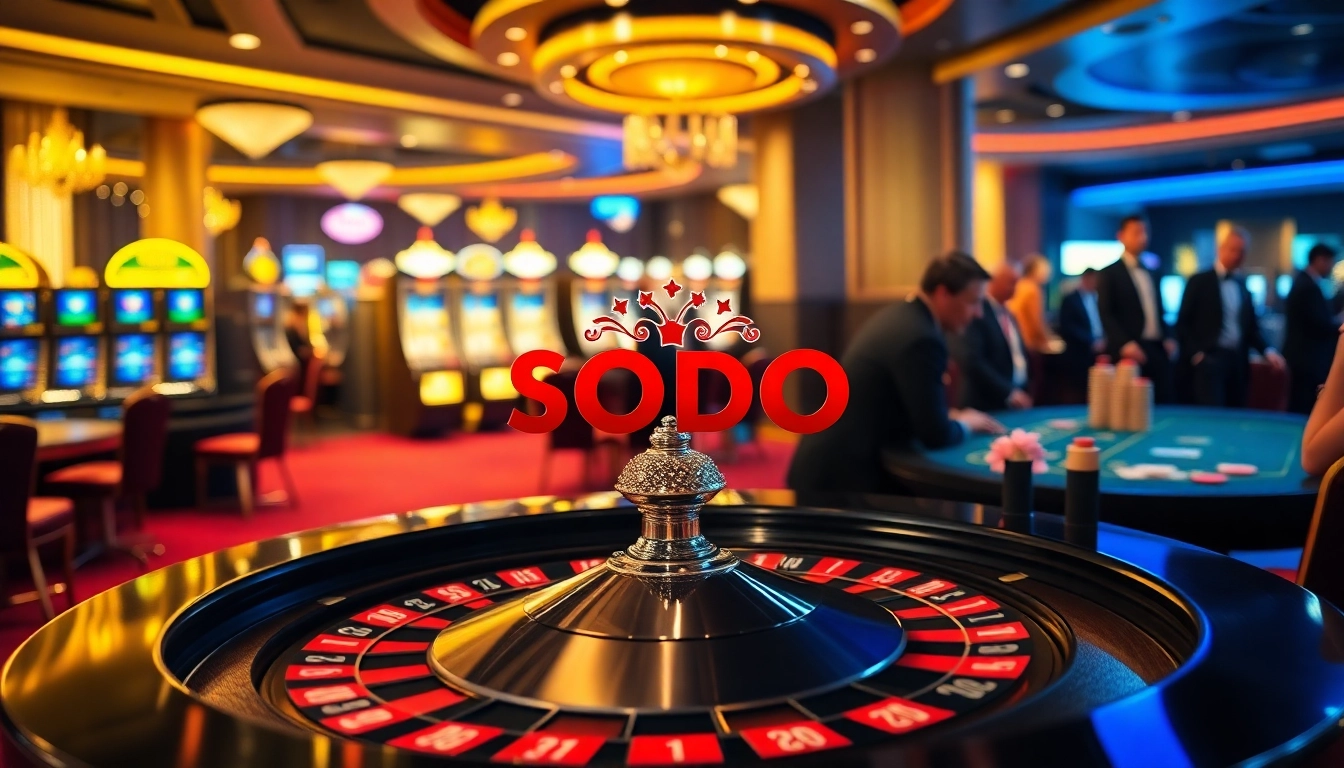 Experience the excitement at SODO Casino with a vibrant roulette table and engaging gameplay.