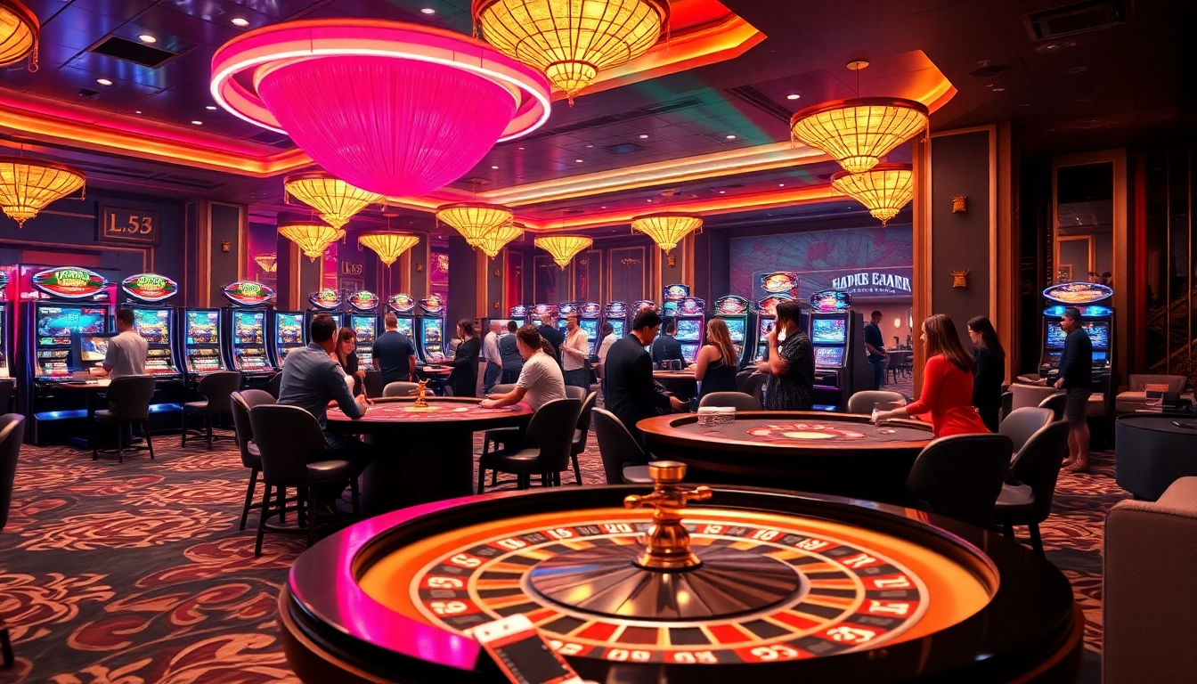 Experience the excitement of jl55 as players engage with vibrant casino tables and thrilling games.