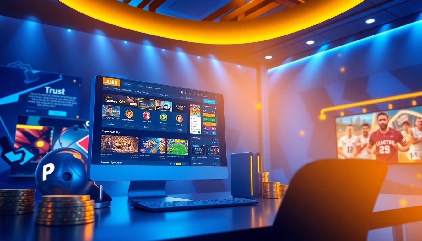UU88 online betting platform showcasing vibrant games and user-friendly interface.
