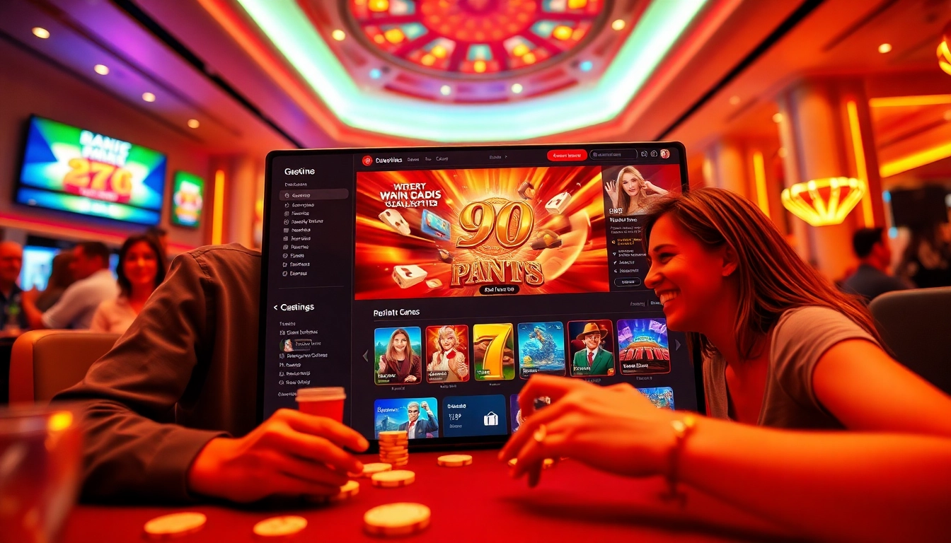 Experience the excitement of link 98win with a vibrant online casino interface showcasing thrilling games and engaging players.
