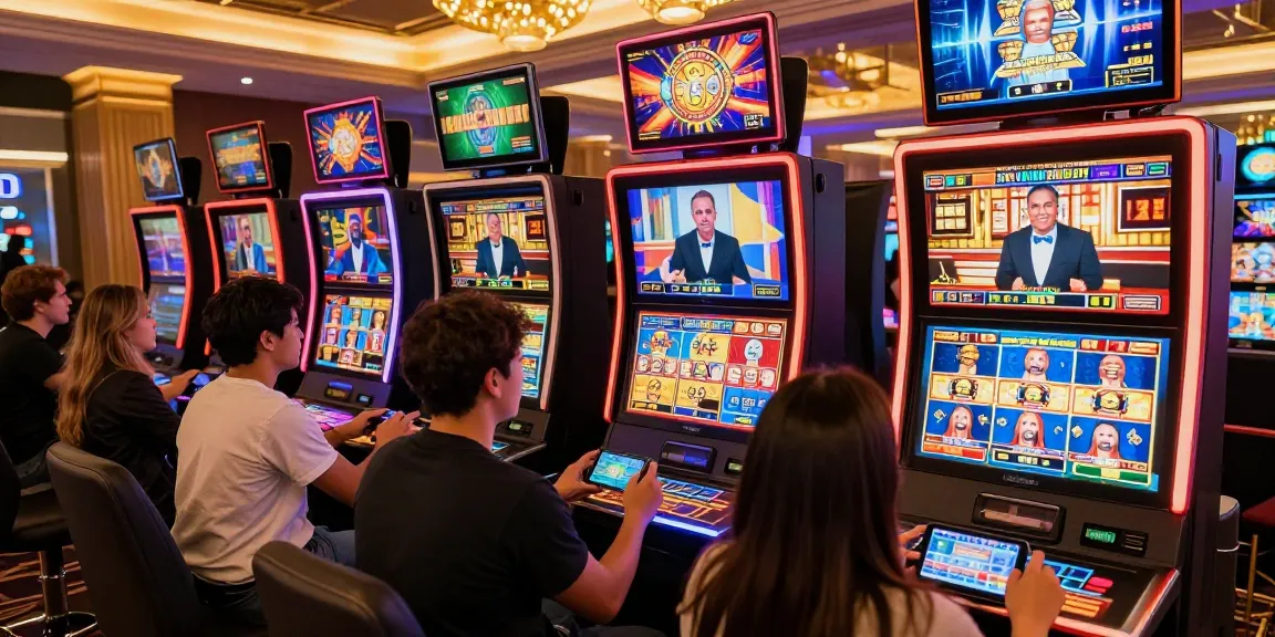 Players enjoying engaging experiences at new online casinos with colorful screens and virtual dealers.
